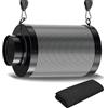 Ollewiellan Filtro ai carboni attivi da 100 mm con carbone attivo RC412 | Fino a 350 m³/h, letto in carbone da 38 mm, prefiltro lavabile, controllo degli odori per tenda Growbox