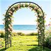 unmjgybc Arco per Rampicanti, Supporto Rampicanti, Arco per Rose In Metallo, Stabile e Resistente alle Intemperie, Decorazione Giardino/Villa/Tetto, Adatto per Interno ed Esterno