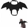 XALFST Costume Halloween Gatto e Cane, Taglia M Nero, Ali Pipistrello Morbide con Chiusura Velcro Regolabile, Vestito Gatto e Cane Antisforzo per Party e Cosplay Sicuro