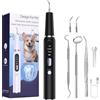 MiroClean Zampadent Pulitore Ultrasonico Denti per Cani con LED | Sensore intelligente e luce LED. Batteria 1500mAh ricaricabile USB e kit completo per la cura orale del cane.