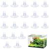 MniimaLuxe 20 ventose per acquario, tubo Co2, per acquario, con ventose per pesci d'acquario, supporto per tubo trasparente, con ventose, tubo in vetro, linea aerea