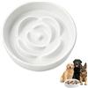 Xtrillogen Ciotola per cani in ceramica con alimentazione lenta (bianca - 15,5 cm)