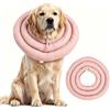 LUPATDY Collare protettivo impermeabile per cani, morbido e imbottito, regolabile, con coulisse, per il recupero (rosa, XL)