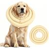 LUPATDY Collare protettivo impermeabile per cani, morbido e imbottito, regolabile, con coulisse, per il recupero (giallo, XL)