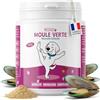 Museau & Co Cozza Verde Neozelandese Pura 100g per Cani e Gatti | Omega-3, Glucosamina & Condroitina Naturali | Articolazioni, Artrosi & Infiammazione | Con Cucchiaio Dosatore 1,5g | Museau & Co