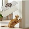 Spetebo Tiragraffi da parete per gatti con 2 lati diversi - 80 x 27 cm - Angolo tiragraffi per gatti in sisal e peluche - Tappeto tiragraffi per la cura degli artigli adatto al montaggio a parete