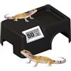 Generic Gecko Shelter Habitat Decor con sensore di temperatura e umidità | Rifugio anfibio per habitat serpente tartaruga rana anfibio piccolo animale