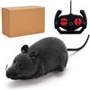 XPJBKC Topo Gatto Telecomandato, Giochi per Gatti Interattivi Topo Lanuginoso | Giocattolo Mouse Elettronico, Giochi per Gatti in Casa, per il Gioco e l'Attività Fisica; Addio alla Noia Grigio Scuro