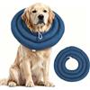 LUPATDY Collare protettivo per cani, impermeabile, regolabile, morbido e imbottito, con coulisse, per il recupero (blu, XL)
