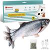Potaroma Giocattoli per gatti Flopping Fish con SilverVine e erba gatta, Kicker per gatti in movimento, Floppy Wiggle Fish per cani di piccola taglia, giocattoli interattivi per gattini, giocattoli
