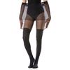 Gi&Gi Collant Donna curvy Finta Parigina Super Taglia Invernale Microfibra Plus Size 40-120Denari Made in Italy N.1615