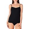 Bellivalini Donna Maglietta Intima in Cotone con Pizzo BLV50-221
