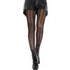 Gi&Gi Collant velati 40 denari con tassello in cotone da donna caratterizzati pied de poule quando l'ottimismo è di moda. N.1396..