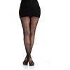Gi&Gi Collant in Pizzo Floreale con Strass, Calze a Rete calze donna fantasia Design Elegante a Righe Verticali, Nero