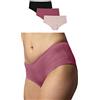 Snocks Mutande Donna Cotone 3X Slip Donna Cotone Vita Bassa