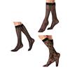 Gi&Gi Calze Gambaletti Donna Velati, Fantasia Pois Cuoricini, Microfibra 38-41 cm Made in Italy n.1653