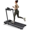 UREVO Tapis Roulant Elettrico Pieghevole, Walking Pad con Inclinazione Automatica fino al 9%, Velocità fino a 13,4 km/h, Nastro 40 x 120 cm, Senza Montaggio, Altezza da chiuso di 14 cm, App UREVO