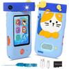 ARNSSIEN Macchina Fotografica Bambini con 180° Obiettivo,Video 1080P fotocamera per bambini con Schermo tattile & Custodia Silicone,regalo di Natale e compleanno per per 3 4 5 6 7 8 anni, A200