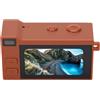 Sxhlseller Videocamera Digitale retrò a Forma di Portachiavi, Video 2K, | Videocamera stile vintage, formato tascabile, fotografia di viaggio, obiettivo autofocus, luce di riempimento a LED