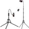 Nineigh 200cm Treppiede Smartphone, Cavalletto Smartphone con Collo d'oca | Portatile Piegatura Inversa Tripode Cellulare con Telecomando e Supporto TelefonicoCompatibile con iPhone Camera Ring Light