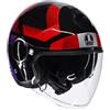 Agv Casco Moto Jet AGV ETERES CAMOGLI Nero Rosso Viola