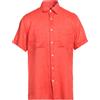LIU -JO MAN - Camicia in lino - Rosso pomodoro