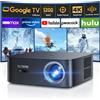 PUTRIMS Videoproiettore 4K 【1600 ANSI/Google TV】 Auto Focus/Keystone Proiettore video