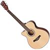 gear4music Chitarra Acustica per Mancini SC-100 di Gear4music | Per suonatori mancini, cutaway per accesso acuto, tavola in abete per un tono solido, preamplificatore EQ 4 bande integrato