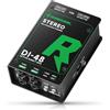 Riworal Direct Box con doppio ingresso stereo ad alta impedenza da 6,35 mm, supporto per chitarra/basso, scatola attiva di alta qualità a iniezione diretta per uscite Thru e XLR (Active Di Box)