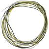 KAISH Cavo di collegamento per chitarra elettrica rivestito in PVC, 14,6 m, 22 AWG, calibro 22, nero/bianco/giallo (ciascuno da 4,6 m)