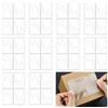 Ji liangli 40 Pezzi Porta Etichette Autoadesivi 6x10 cm Trasparenti, Tasche Porta Biglietti da Vista con Apertura Superiore, Bustine Adesive per Organizzare Documenti in Ufficio o Casa