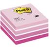 Post-It 3M Post-it 2028-P Cube Note, sfumature di rosa, 450 fogli, 76 x 76 mm