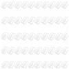 YUEKOPOU Fermalibro, segnalibro, Confezione da 50 segnalibri in metallo a forma di freccia, argento, 0,71 x 0,47 pollici