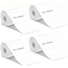 ROSYLEVE 4PCS Nastro Adesivo Ricambio per Etichette Termiche Autoadesive 40x30mm | Etichette Termiche Impermeabili, Nastro Adesivo per Etichette, Carta per Etichette Adatta a Casa, Ufficio e Scuola (Bianco)