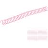Annadue Bobine Spirale in Plastica 19mm 3/4in, 30 Fori, Rosa (PINK) | Spirali di rilegatura da 20 pezzi per quaderni A4 A5, dorsi per raccoglitori in plastica resistente, materiale scolastico