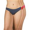 A.A UNDERWEAR - Mutande da Donna a Vita Bassa Slip in Morbido Cotone e Modal, Pacco da 3
