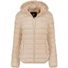 Canadian Peak Akitaleak Lady Hood Donna Piumino Leggero Giacca Trapuntata Cappuccio Zip Centrale Tasche Laterali Badge Braccio Stile Casual Outdoor Moda