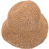 Hoement Cappello da Sole Estivo in Carta per Donna, Leggero e Traspirante, Forma a Secchiello, Facile da Trasportare per Spiaggia e Shopping