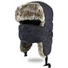 BROTOU Berretto invernale unisex con paraorecchie, cappello in pelliccia sintetica, stile berretto da aviatore, mantiene al caldo durante lo sci, il pattinaggio e altre attività all'aperto