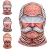 Generico Maschera da sci divertente e realistica con viso | maschera da sci da vecchio, maschera da sci 3D divertente e originale per uomo, look invernale esilarante, copertura completa
