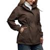 XOUSAEKM Giacche impermeabili da donna, leggere, con cappuccio | Giacca a vento alla moda 2026 Cappotto antipioggia con tasche Regolabile Cinch Vita Impermeabile Giacca Corta Funzionale per