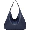 Generic Borsa a tracolla da donna, grande, due solide, con nappe, grande capacità, una borsa a tracolla, borsa per la spesa (blu, taglia unica)