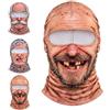 Generico Maschera da sci divertente e realistica con viso | maschera da sci da vecchio, maschera da sci 3D divertente e originale per uomo, look invernale esilarante, copertura completa