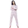 PAVIS Pigiama Sanitario Donna zip posteriore (Viola, M (44))