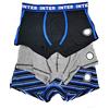 Inter Boxer Uomo Originale Uomo Cotone Intimo Uomo Sexy Boxer Uomo Ottima qualità Italian Style (S, Multicolore da 3 Boxer)