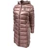 Blauer Giubbino lungo Impermeabile Trench Imbottito in ovatta da donna, MICRO RIP, modello ADELAIDE 25WBLDK02069