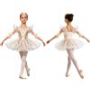 RUNQHUI Bambini Tutu Ballerina Bambina Tutu di Balletto per Ragazze Vestito Danza Classica Abito Pattinaggio Artistico Body Danza Classica