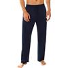 Marvmys Pantaloni Pigiama da Uomo 100% Cotone Pantalone Pigiama Invernale Lungo Pants Casual Men Tinta Unita con Tasche Laterali S-3XL