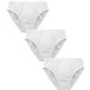 Fragi Slip Bambino in Puro Cotone | Set da 3 | Mutande Bambino Bianche | Tessuto Morbido e Delicato sulla Pelle | Made in Italy