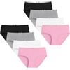 Libella Slip Ragazza Cotone Mutande Morbide Intimo 8-17 Anni Pacco da 8 | Traspiranti Mutandine Adolescenti, Confortevoli Slip Vita Media Intimo, Tinta Unita